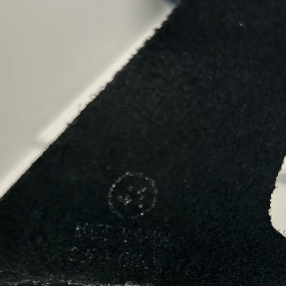 TOPSHOP Black Leather Fang Double Buckle Flatform Slip On Sandals Size 41 - Picture 6 of 8